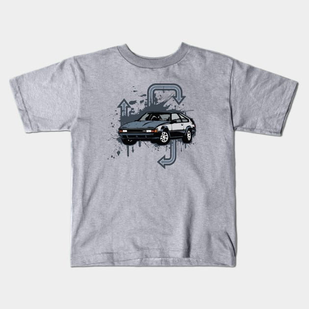 Toyota Supra Grunge Kids T-Shirt by thesupragoddess